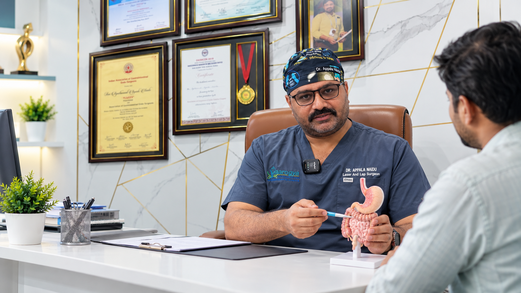 Dr. Appalanaidu patient consultation and compassionate clinical guidance